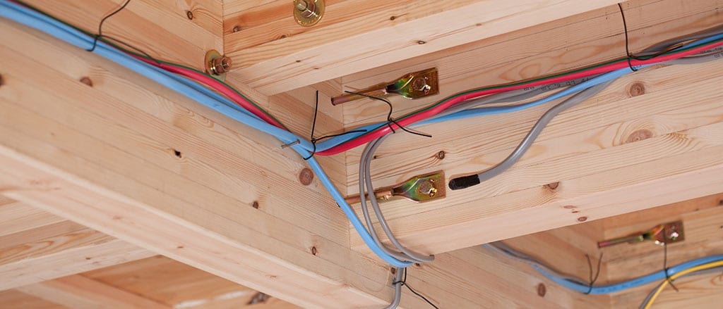 electrical wiring framed house