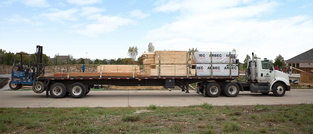 Framing Lumber Delivery