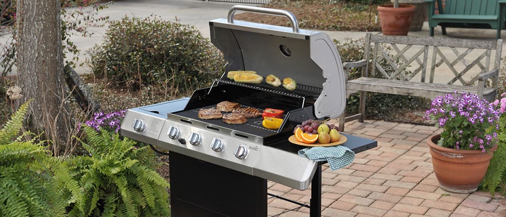 Gas Grill on Patio