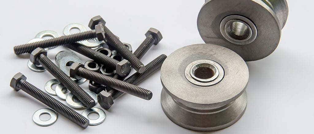Roller Wheels, Nuts, Bolts Hardware